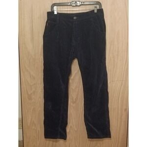 Navy Blue Corduroy Straight Leg Pants Red Tab Jeans Size‎ 31 Mens Trousers